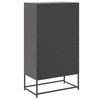 vidaXL Buffet noir 68,5x38,5x123,5 cm acier