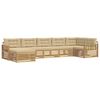 vidaXL Ensemble de canap&eacute;s d'ext&eacute;rieur 7 pcs Blanc et Beige