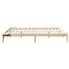 vidaXL Cadre de lit avec tables de chevet Naturel 200 x 210 cm