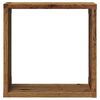 vidaXL &Eacute;tag&egrave;res cube murales 2 pcs vieux bois 30x15x30 cm