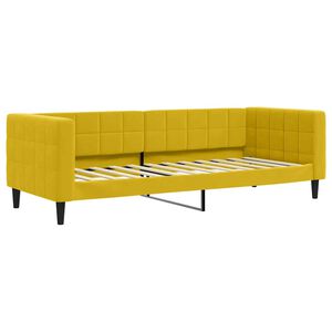 vidaXL Lit de repos sans matelas jaune 80x200 cm velours