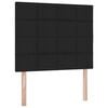 vidaXL Lit avec rangement et LED avec LED Noir 120 x 190 cm Polyester