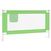 vidaXL Barri&egrave;re de s&eacute;curit&eacute; de lit d'enfant Vert 140x25 cm Tissu