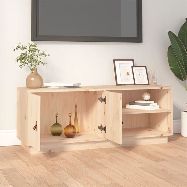 vidaXL Meuble TV 105x34x40 cm Bois de pin massif