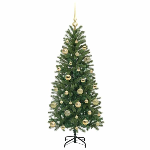 vidaXL Sapin de No&euml;l artificiel avec 150 LED Vert 150 cm PE et PVC