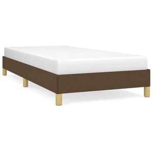 vidaXL Cadre de lit sans matelas marron fonc&eacute; 80x200 cm tissu