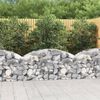 vidaXL Panier de gabions arqué 150x50x60/80 cm Fer galvanisé