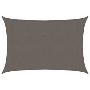 vidaXL Voile d'ombrage 160 g/m&sup2; Anthracite 3x5 m PEHD