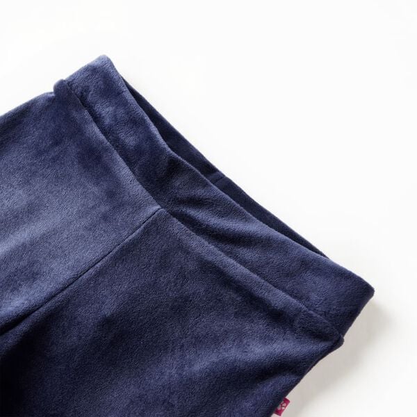 Pantalons pour enfants velours bleu fonc&eacute; 140
