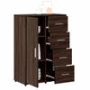 vidaXL Buffets 2 pcs ch&ecirc;ne marron 60x31x84 cm bois d'ing&eacute;nierie