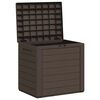 vidaXL Boîte de stockage de jardin Marron 58,5x46x55 cm Polypropylène