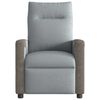 vidaXL Fauteuil inclinable électrique Gris clair Tissu