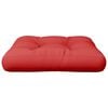 vidaXL Coussin de palette rouge 58x58x10 cm tissu