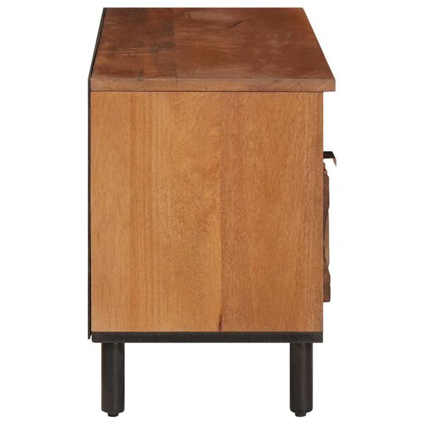 vidaXL Meuble TV avec tiroir Finition Acacia Brun 100 x 33,5 x 46 cm