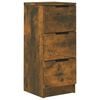 vidaXL Buffet Ch&ecirc;ne fum&eacute; 30x30x70 cm Bois d'ing&eacute;nierie