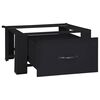 vidaXL Socle pour Machine à Laver Noir 64 x 55 x 32.5 cm Acier