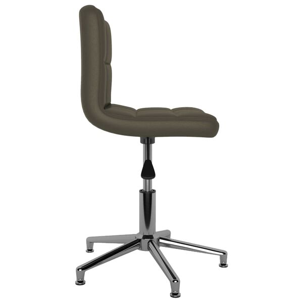 vidaXL Chaise pivotante de salle &agrave; manger Marron Similicuir