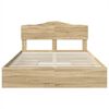 vidaXL Lit de Rangement Ch&ecirc;ne Sonoma 140 x 190 cm Bois d'ing&eacute;nierie