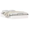 vidaXL Cadre de lit ottoman avec rangement Blanc 140 x 190 cm