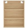vidaXL Buffet haut Ch&ecirc;ne sonoma 69,5x34x180 cm Bois d'ing&eacute;nierie