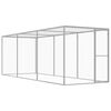vidaXL Cage pour chat 4,5x1,5x1,5 m Acier galvanis&eacute;