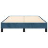 vidaXL Cadre de lit sans matelas bleu foncé 120x190 cm velours