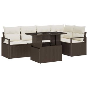 vidaXL Ensemble de canap&eacute; de jardin 6 pc 5-Nombre de places