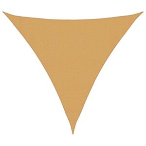vidaXL Voile d'ombrage 160 g/m&sup2; triangulaire sable 3,6x3,6x3,6 m PEHD