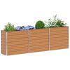 vidaXL Lit surélevé de jardin 240x40x77 cm Acier galvanisé Argenté