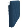vidaXL Coussin de tête de lit bleu 80 cm tissu
