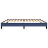 vidaXL Cadre de lit sans matelas bleu 200x200 cm tissu