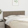 vidaXL T&ecirc;tes de lit 2 pcs Taupe 72x5x78/88 cm Tissu