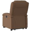 vidaXL Fauteuil de massage inclinable Marron Tissu