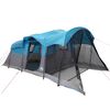 vidaXL Tente familiale tunnel 8 personnes bleu imperméable