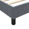 vidaXL Sommier &agrave; lattes de lit et matelas gris fonc&eacute; 140x210cm velours