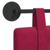 vidaXL T&ecirc;te de lit suspendue Bordeaux 190 x 55 x 5 cm Velours