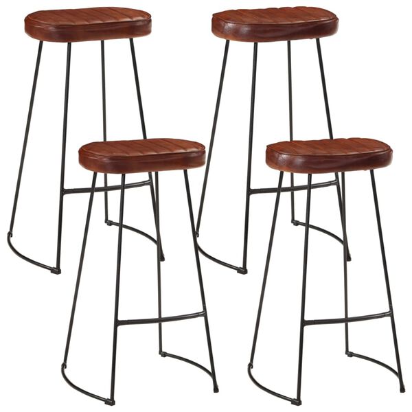 vidaXL Ensemble de bar 5 pcs bois de manguier brut massif et m&eacute;tal