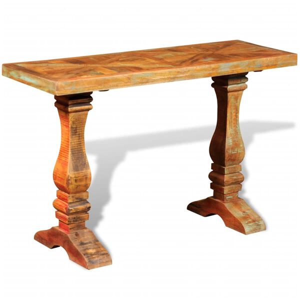 vidaXL Table console Bois de r&eacute;cup&eacute;ration massif