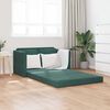 vidaXL Canap&eacute;-lit 2 en 1 vert fonc&eacute; 122x204x55 cm velours