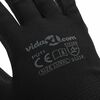 vidaXL Gants de Travail 12 pcs Noir 11 / XXL Polyester