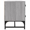 vidaXL Meuble TV avec portes en verre sonoma gris 102x37x50 cm