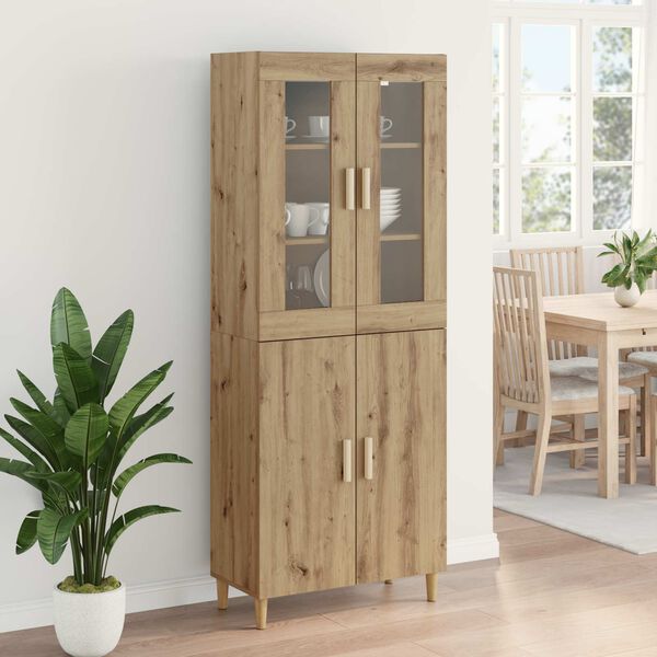 vidaXL Haut Armoire Ch&ecirc;ne artisanal 69,5 x 34 x 180 cm