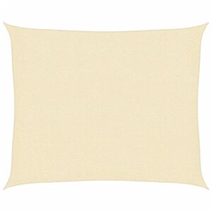 vidaXL Voile d'ombrage 160 g/m&sup2; Cr&egrave;me 2,5x3 m PEHD
