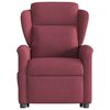 vidaXL Fauteuil inclinable de massage Rouge bordeaux Tissu
