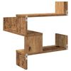 vidaXL Étagère d'angle murale vieux bois 40x40x49,5 cm bois ingénierie