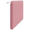 vidaXL Coussin de t&ecirc;te de lit Hanko rose 120 cm velours