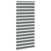 vidaXL Store zèbre gris foncé largeur du tissu 110,9 cm polyester