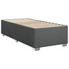 vidaXL Sommier &agrave; lattes de lit avec matelas Gris fonc&eacute; 80x200 cm Tissu