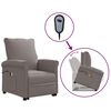 vidaXL Fauteuil de massage Taupe Tissu