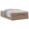 VidaXL Cadre de lit ottoman et matelas cappuccino 120x200cm similicuir